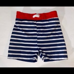 Target Baby Boy Swim Trunks Red White Blue stripe